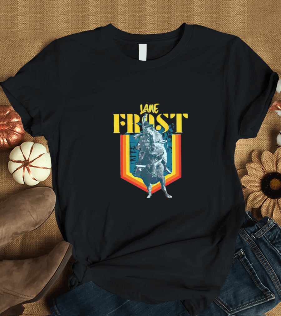 Lane Frost Bull Riding Retro Rodeo T-Shirt