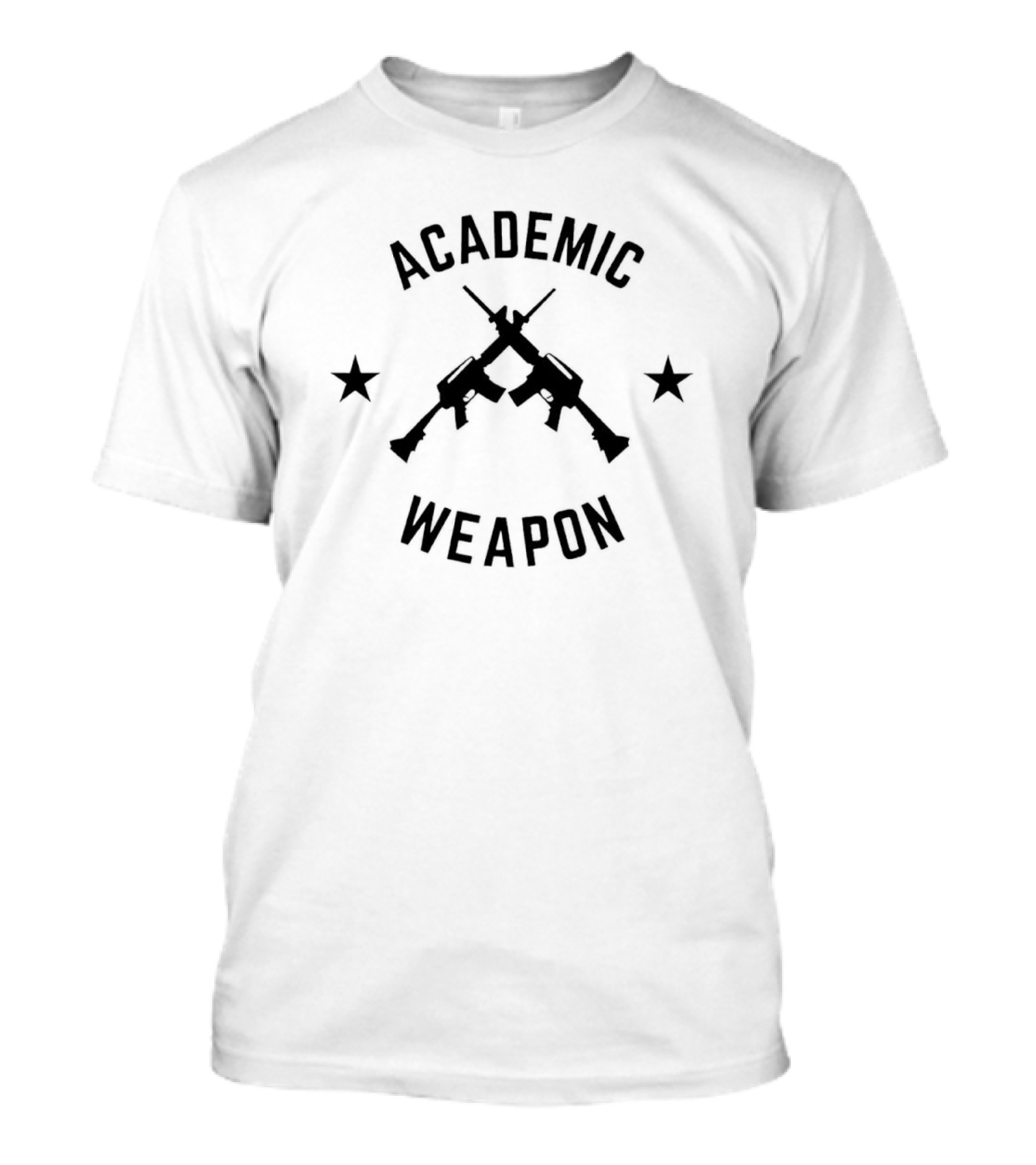 Academic Weapon Guns And Stars T-Shirt