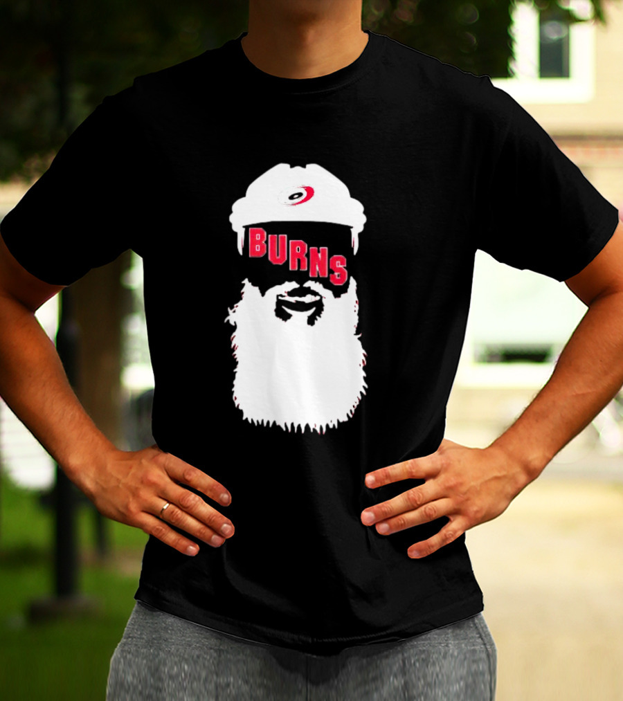 Carolina Hurricanes Brent Burns Hockey Bearded T-Shirt