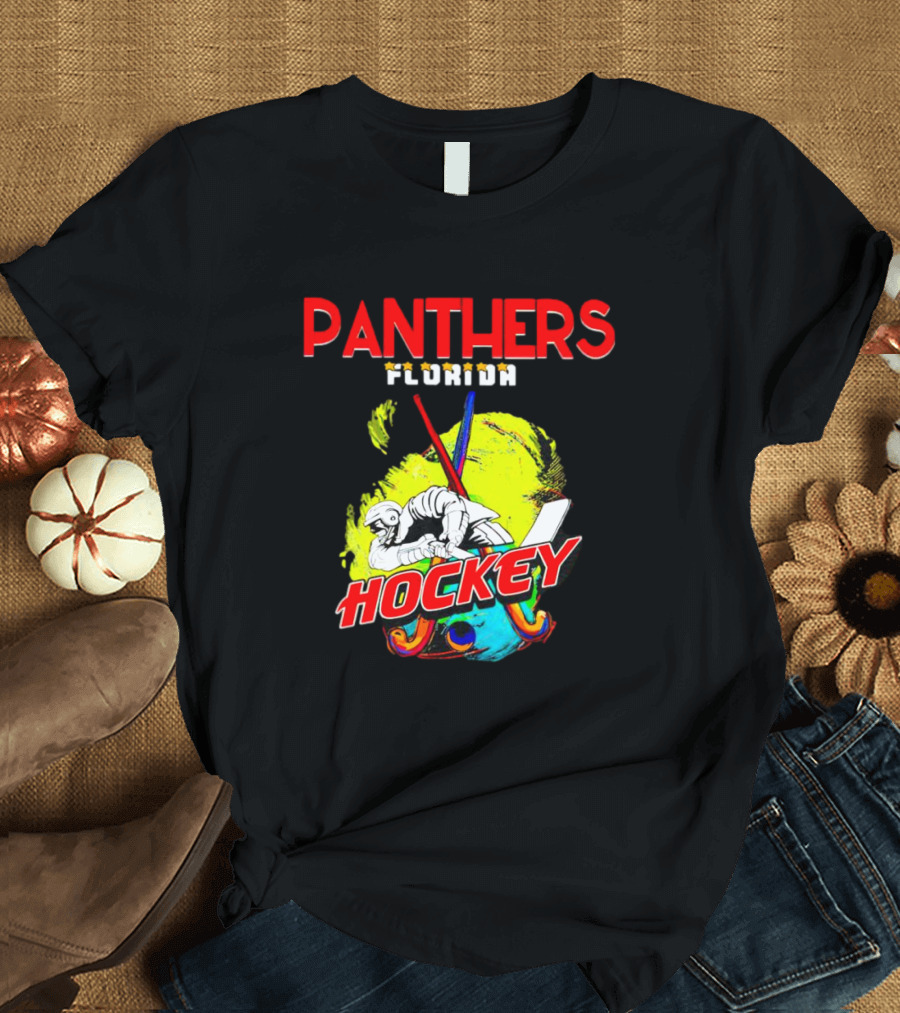 Panthers Florida Hockey Bold Colorful T-Shirt