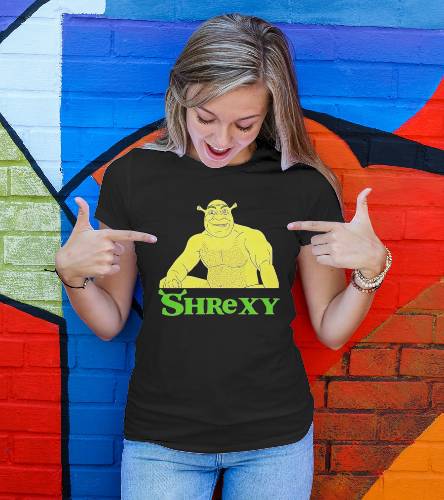 Shrek Shrexy Funny Ogre Meme T-Shirt
