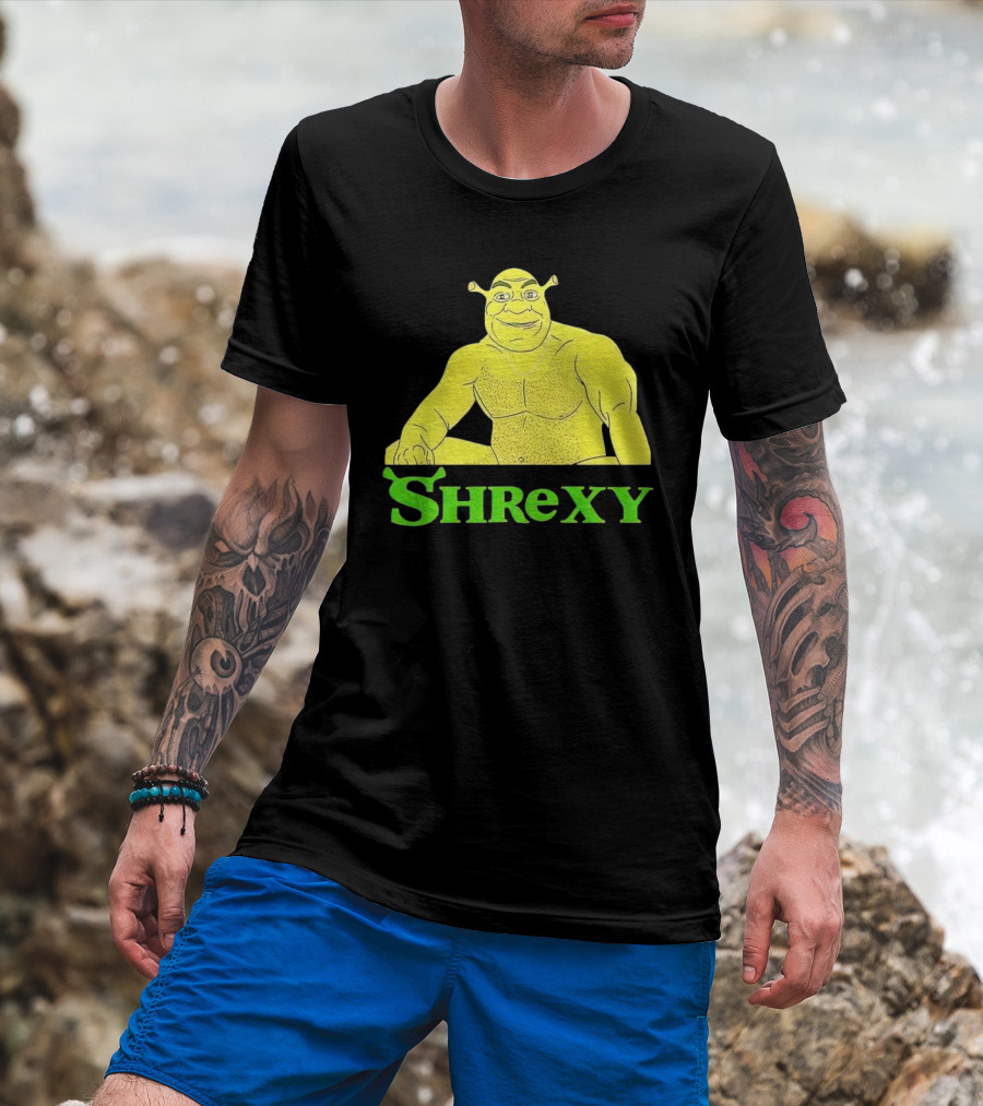 Shrek Shrexy Funny Ogre Meme T-Shirt