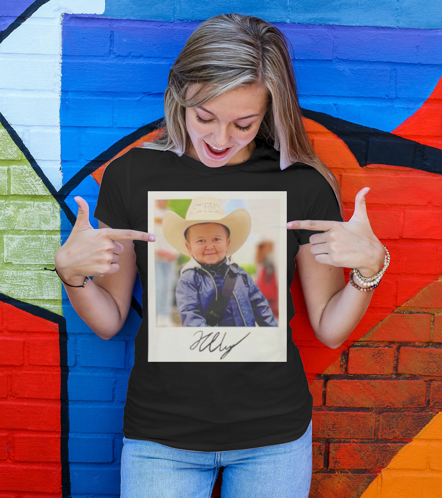 Hasbulla Magomedov Cowboy Polaroid Signature Image T-Shirt