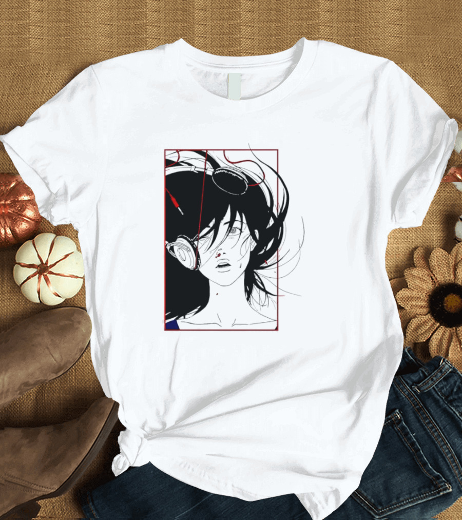 Mass Of Fermenting Dregs Headphones Red Lines Anime T-Shirt