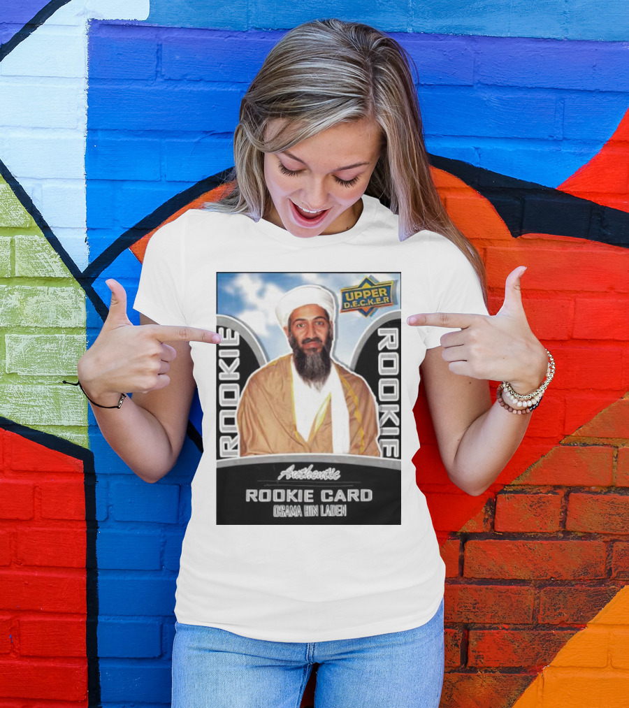 Authentic Upper Decker Rookie Card Osama Bin Laden T-Shirt