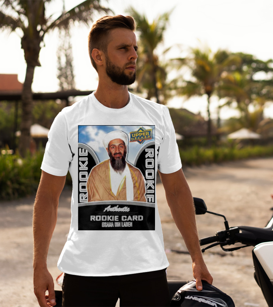 Authentic Upper Decker Rookie Card Osama Bin Laden T-Shirt