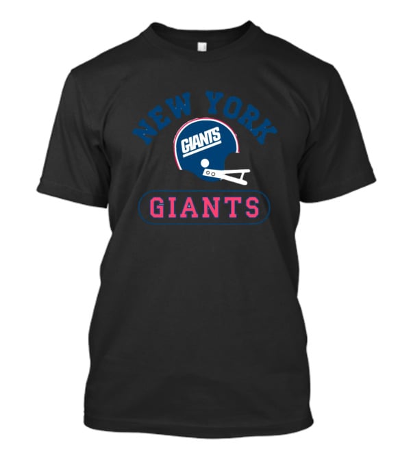 New York Giants Throwback Helmet Giants Homage Tri-Blend T-Shirt