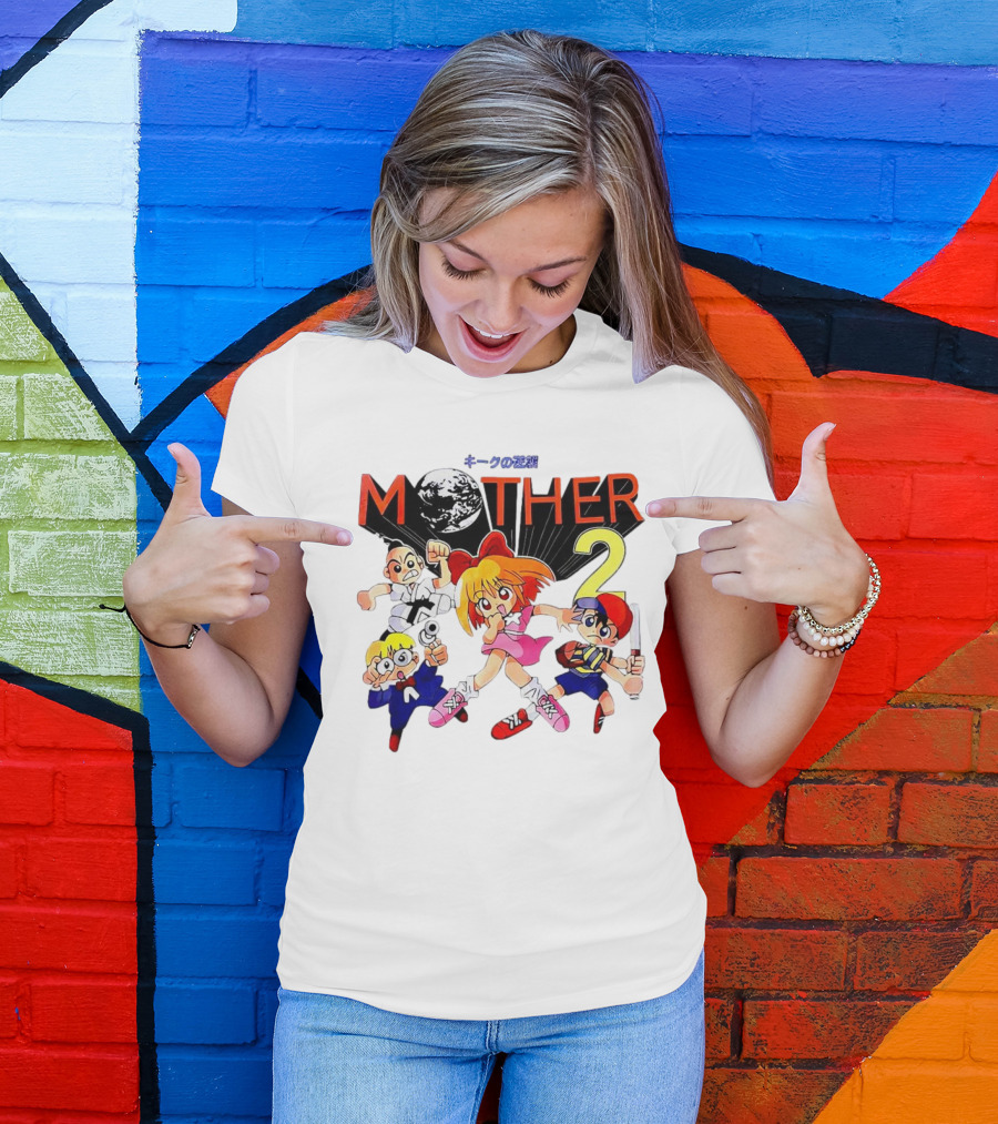Mother 2 Comix Nintendo Game Characters And Earth T-Shirt
