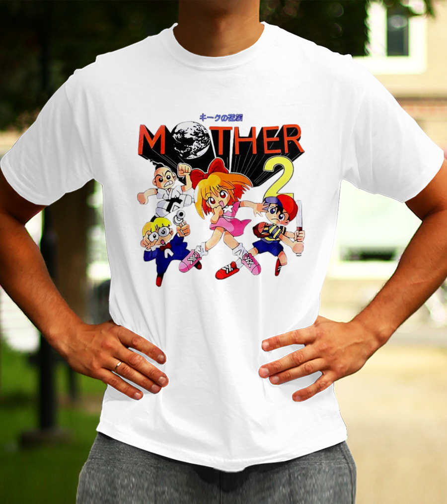Mother 2 Comix Nintendo Game Characters And Earth T-Shirt