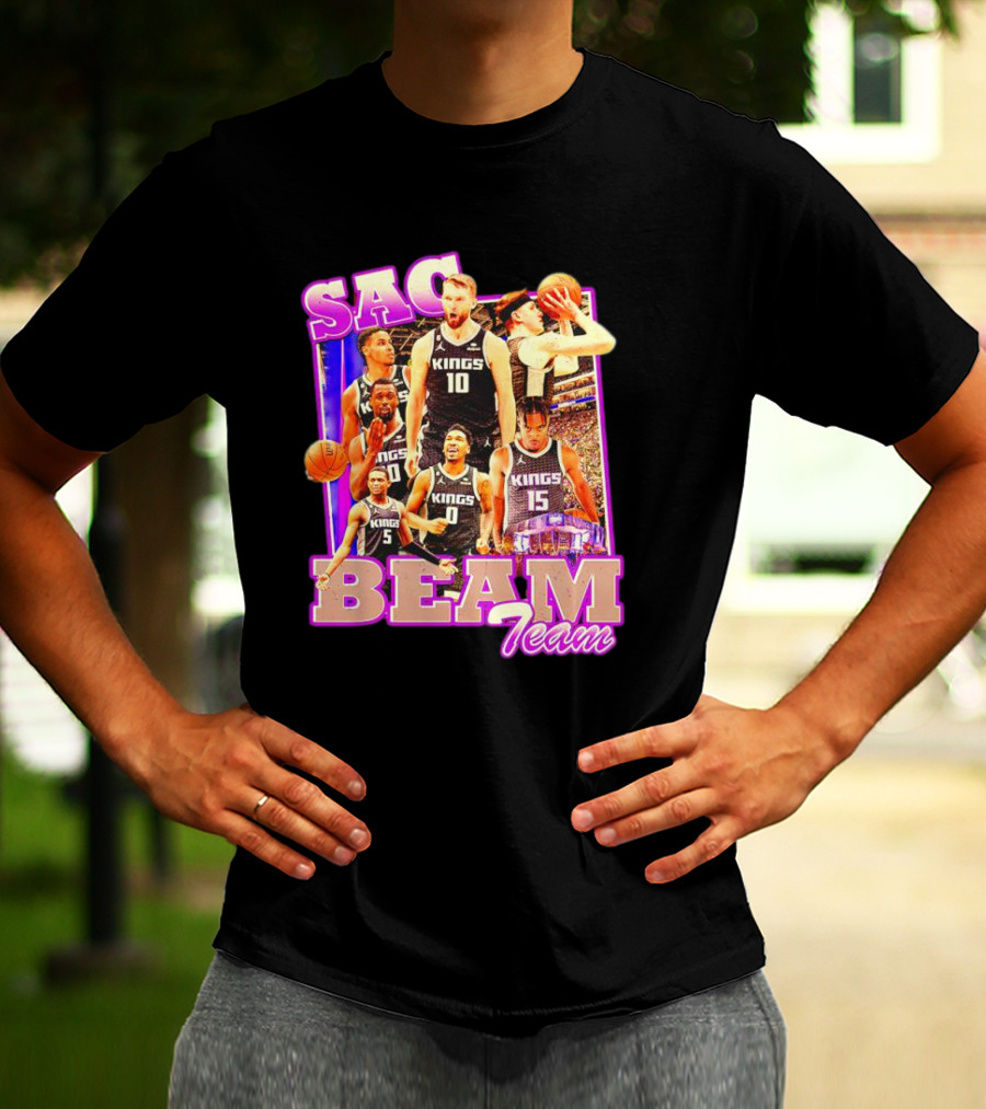 Sacramento Kings Sac Beam Team Basketball Players T-Shirt