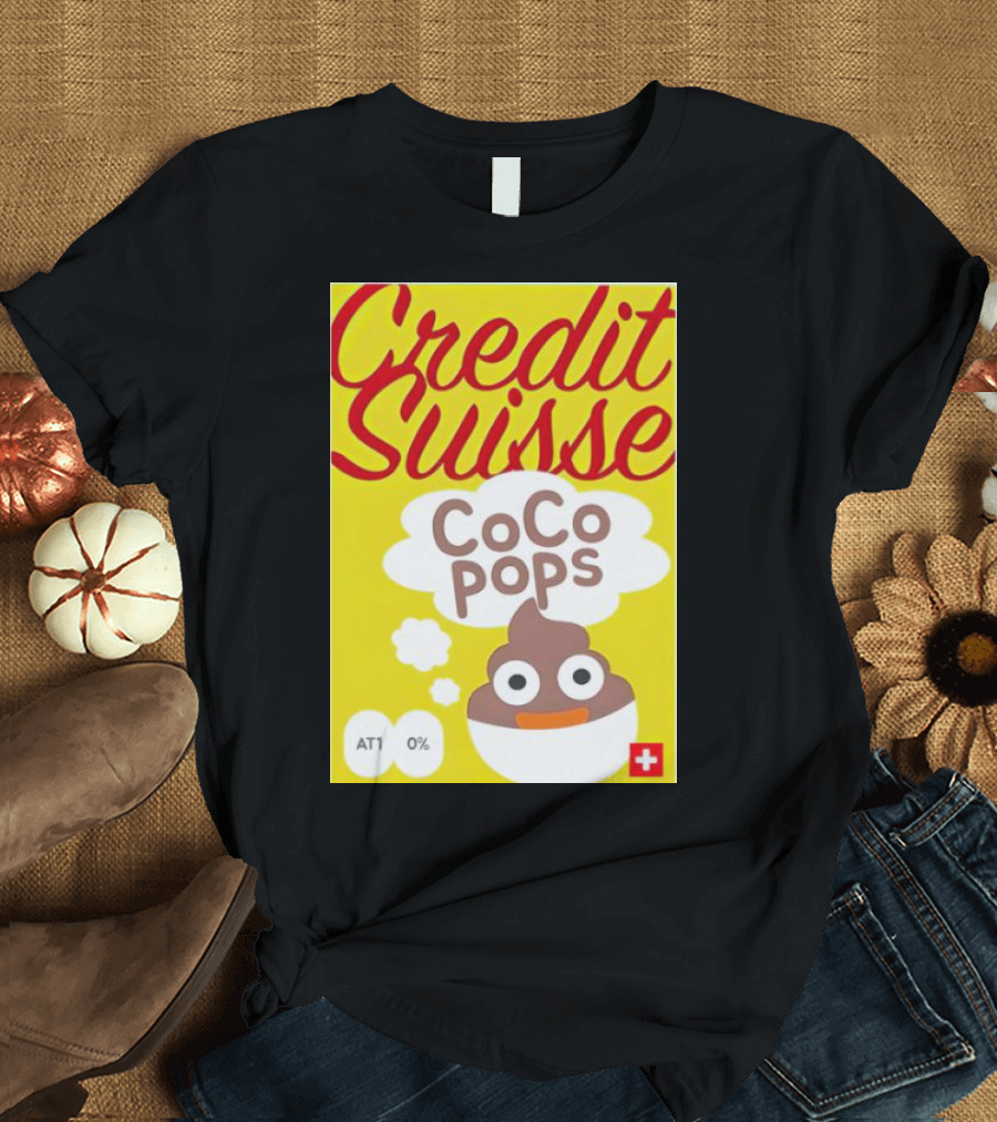 Credit Suisse CoCo Pops Parody Box AT1 0% T-Shirt