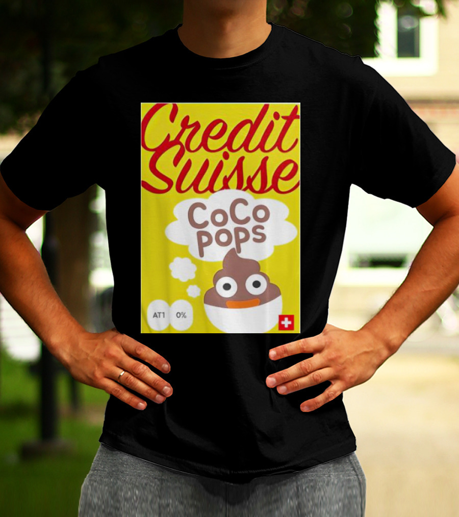 Credit Suisse CoCo Pops Parody Box AT1 0% T-Shirt