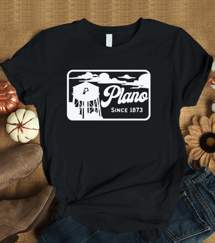 Plano Since 1873 Water Tower T-Shirt