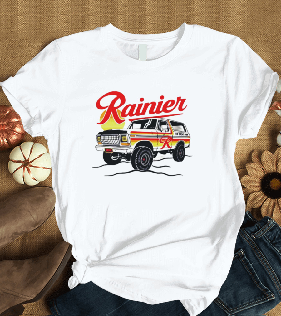 Rainier Beer Vintage Truck Adventure T-Shirt