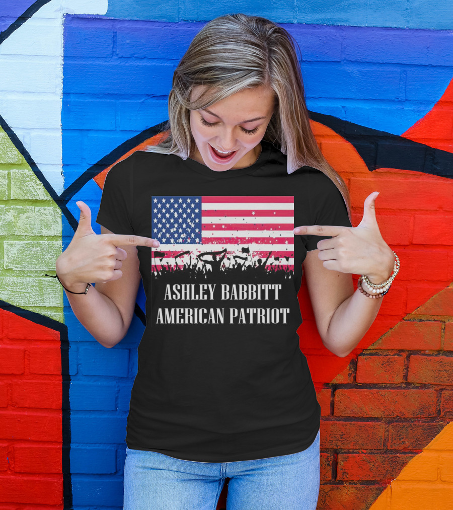 Ashley Babbitt American Patriot USA Flag Protesters T-Shirt