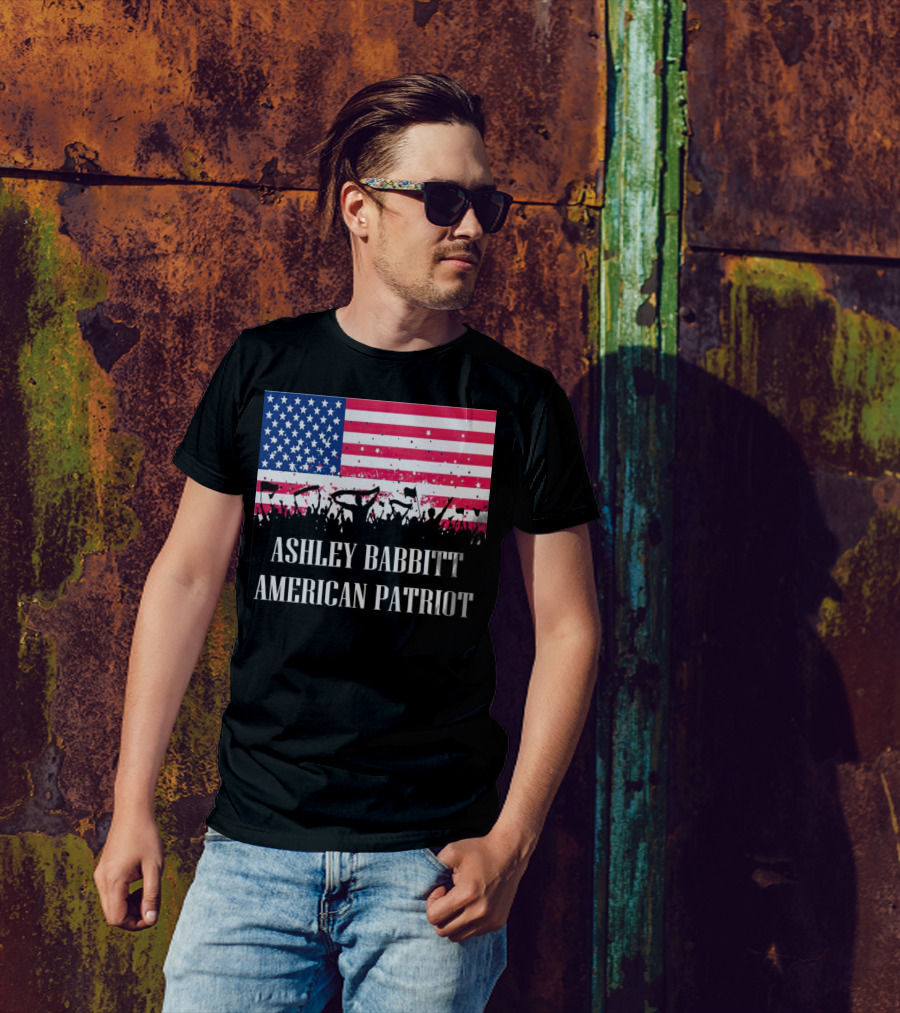 Ashley Babbitt American Patriot USA Flag Protesters T-Shirt