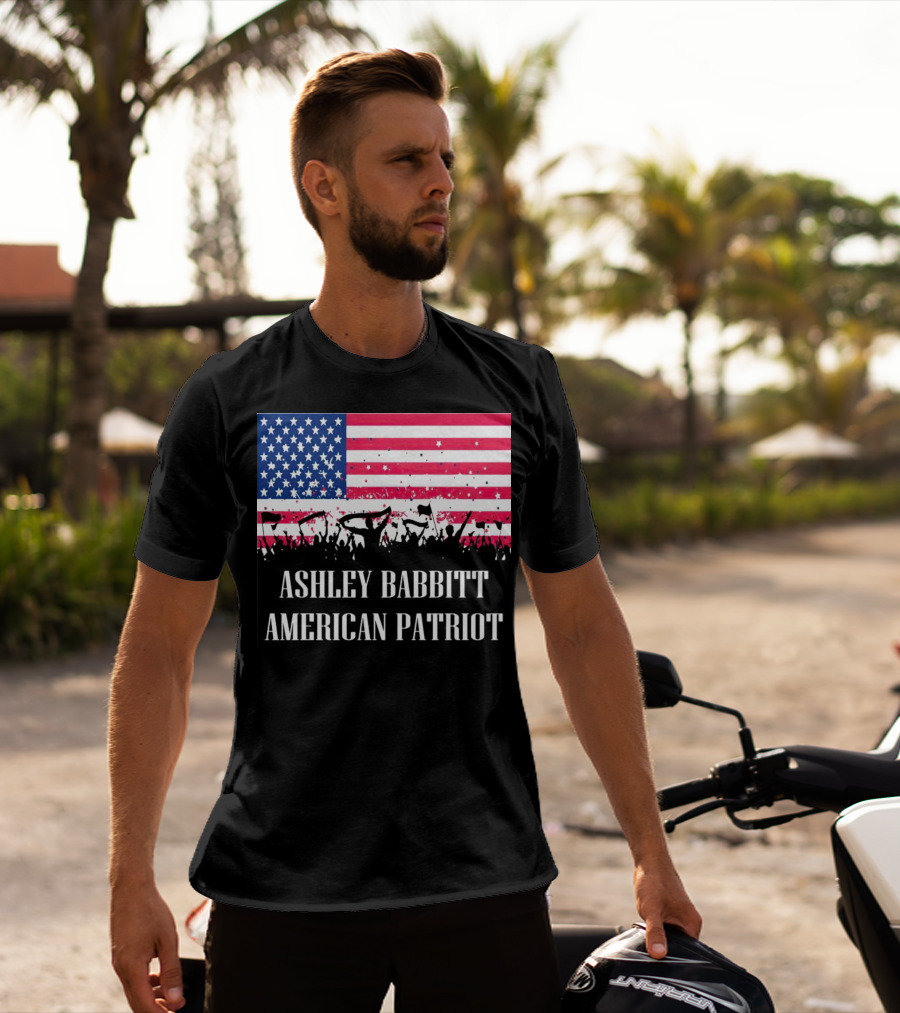 Ashley Babbitt American Patriot USA Flag Protesters T-Shirt