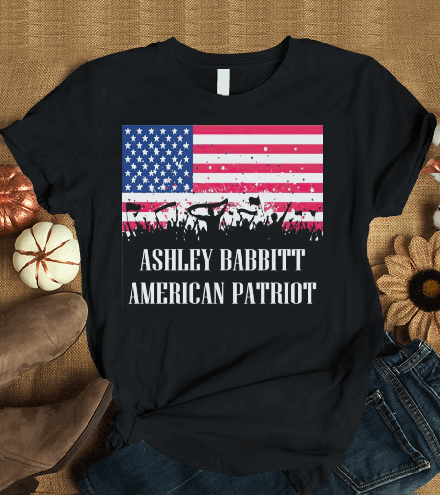Ashley Babbitt American Patriot USA Flag Protesters T-Shirt
