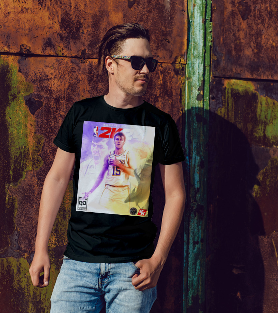 Austin Reaves 2K24 Los Angeles Lakers NBA Basketball Cover Edition T-Shirt