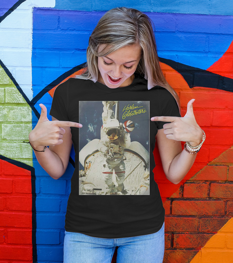 Harlem Globetrotters Astronaut Space Basketball Adventure T-Shirt