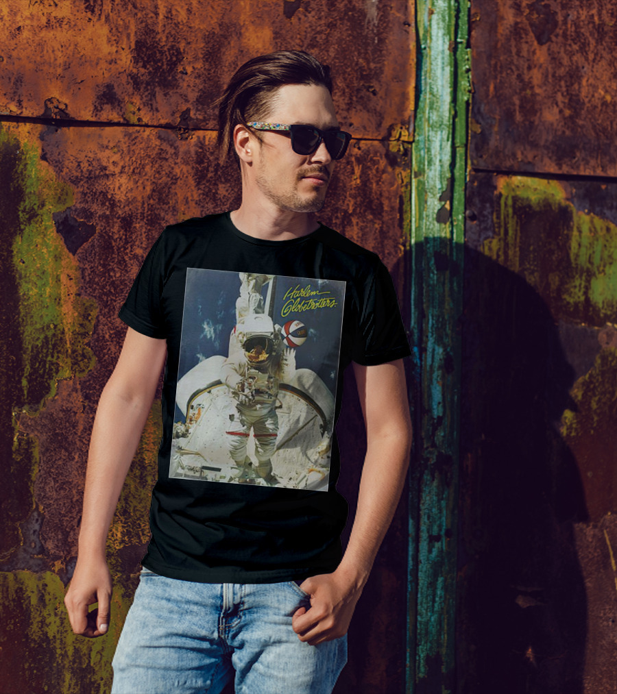 Harlem Globetrotters Astronaut Space Basketball Adventure T-Shirt