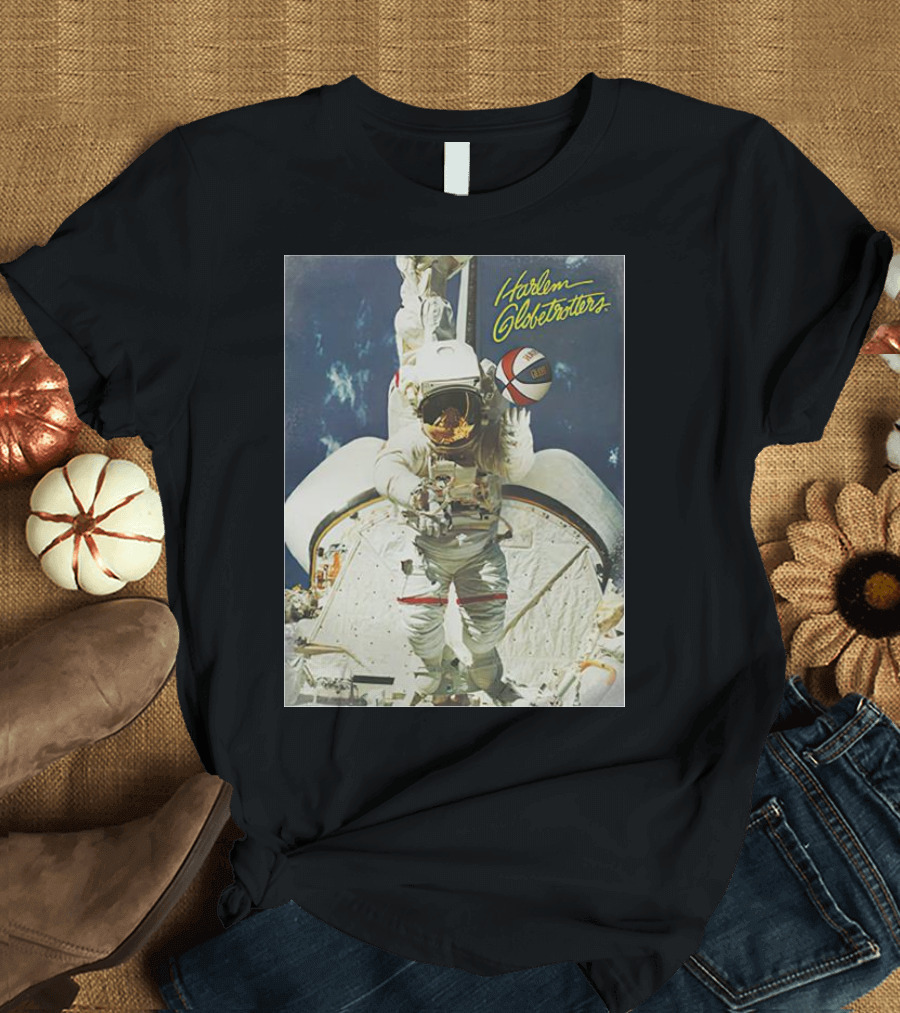 Harlem Globetrotters Astronaut Space Basketball Adventure T-Shirt