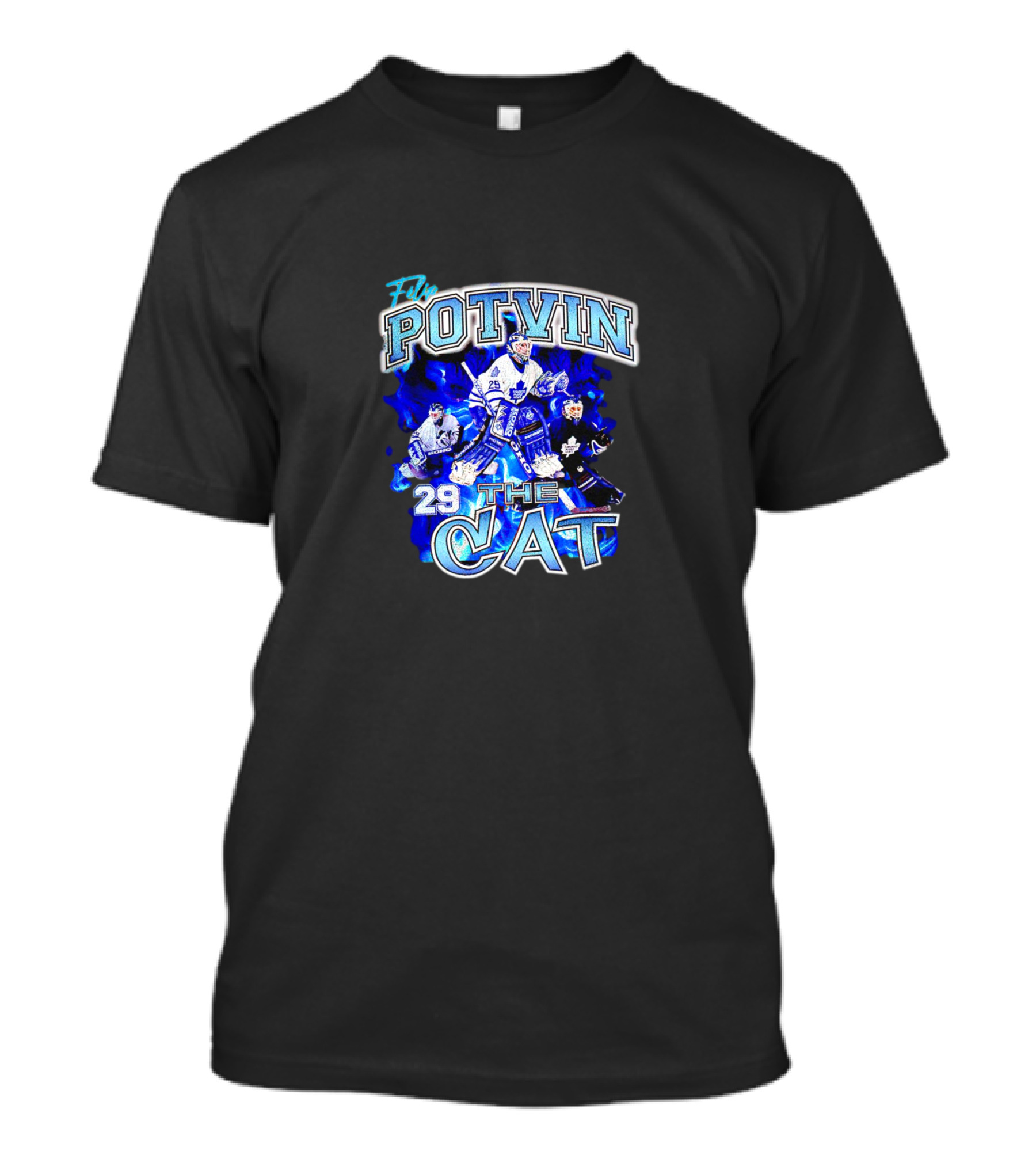 Felix Potvin 29 Toronto Maple Leafs The Cat Ice Hockey T-Shirt