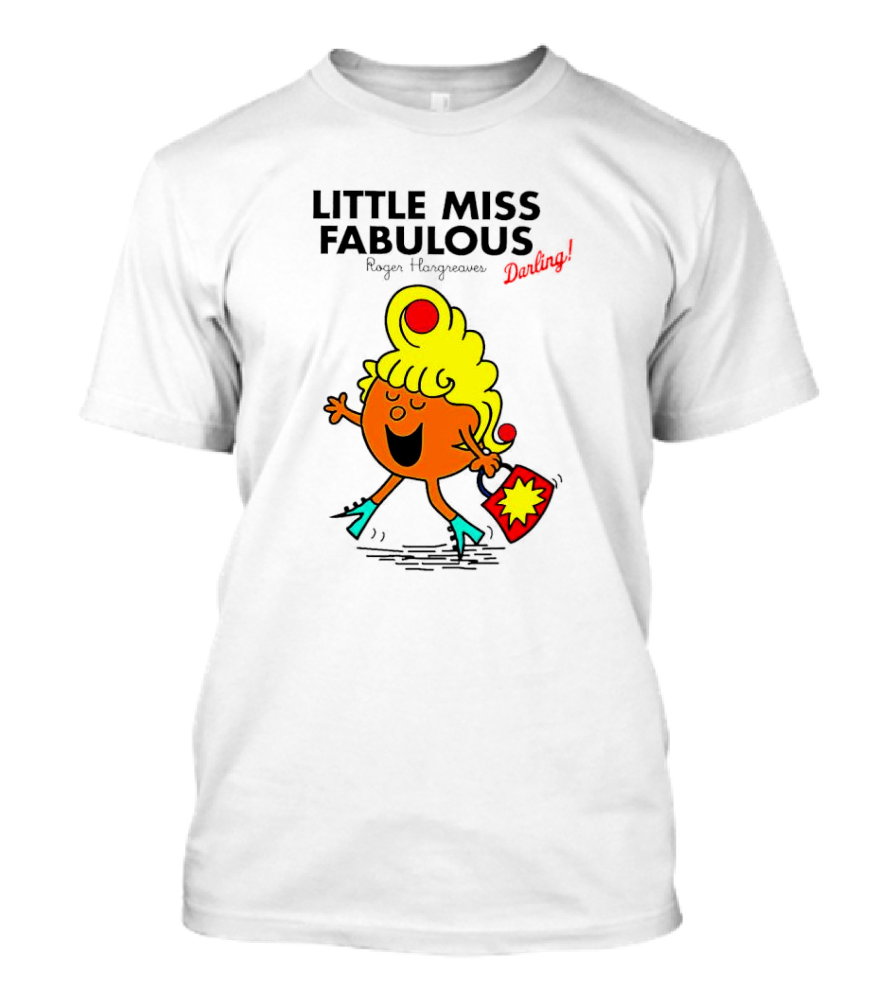 Little Miss Fabulous Roger Hargreaves Darling Vibrant Character Pose T-Shirt