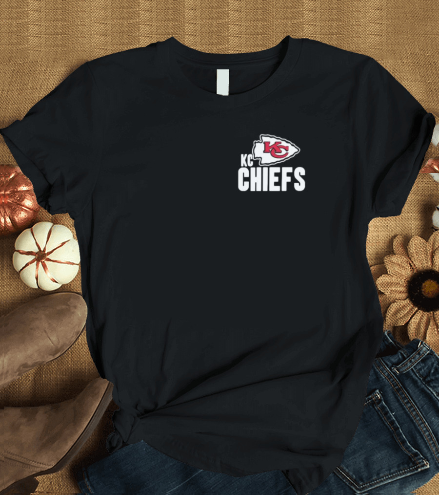 Kansas City Chiefs Anthracite Blitz Essential KC Chiefs Kingdom NFL T-Shirt