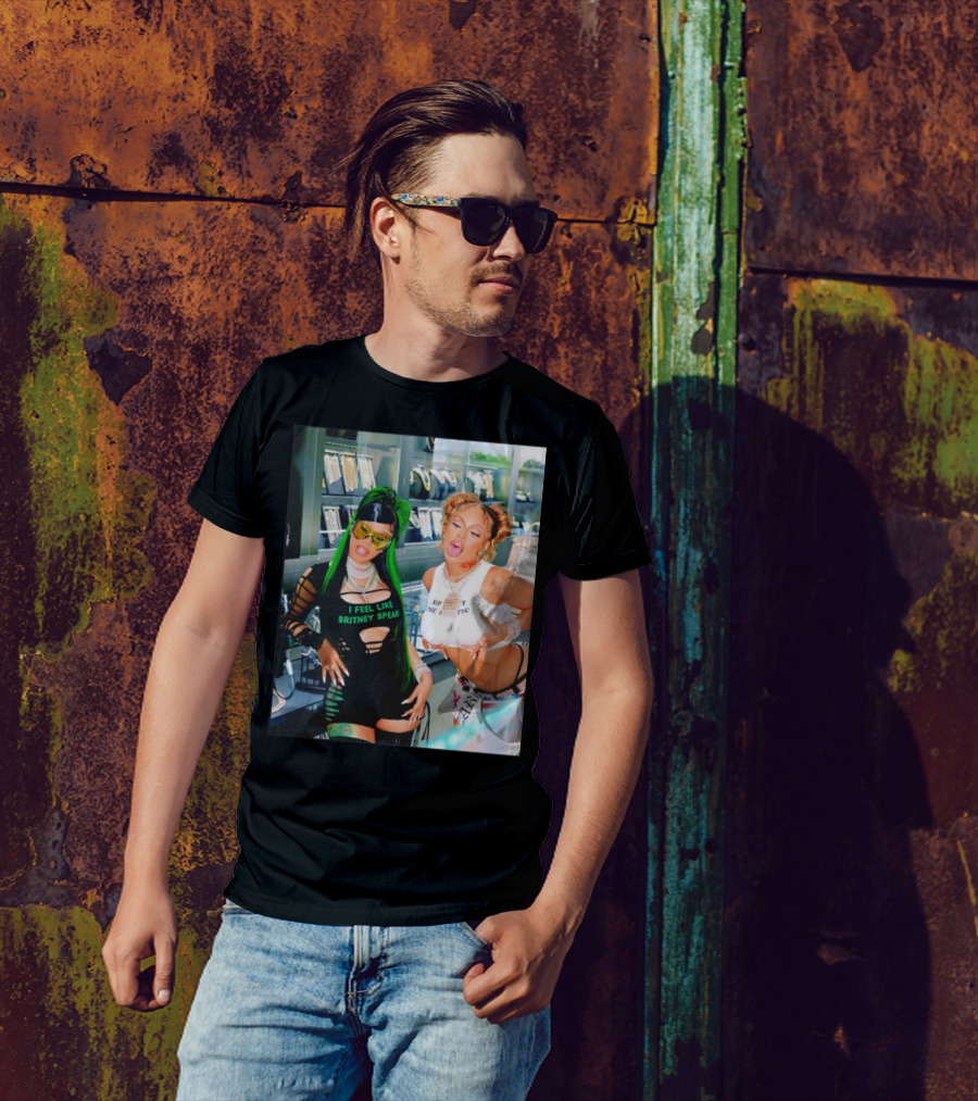 I Feel Like Britney Spears Rip Me Out The Plastic Put It On Da Floor Again Glorilla And Cardi T-Shirt