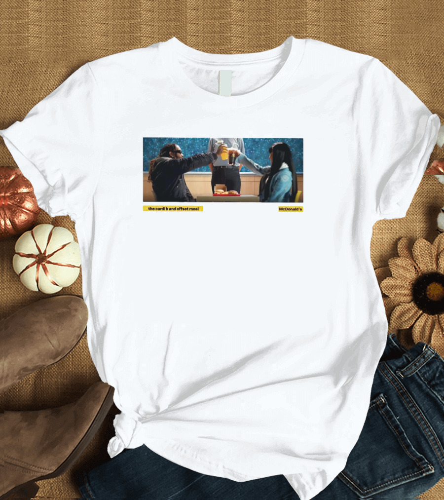 The Cardi B And Offset Meal McDonald's Celebration At Table T-Shirt