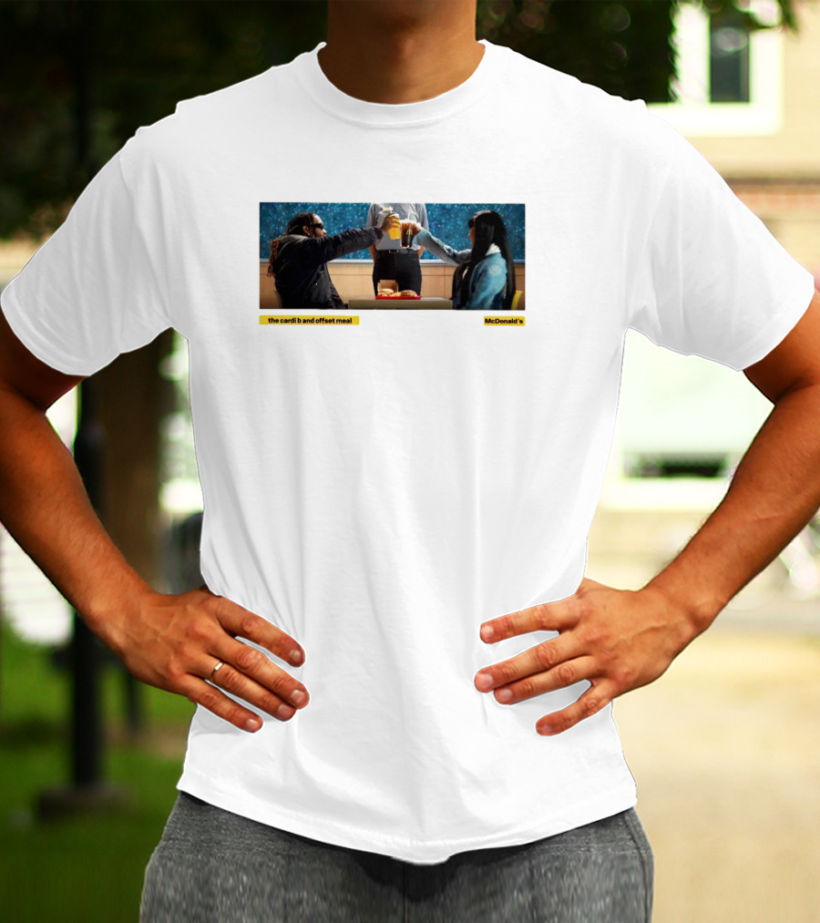 The Cardi B And Offset Meal McDonald's Celebration At Table T-Shirt