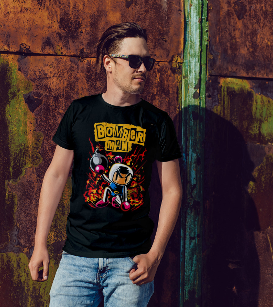 Bomberman Dynamic Action Explosion Iconic T-Shirt