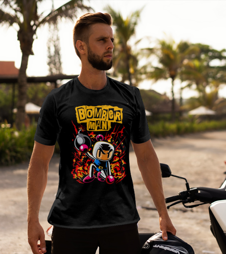 Bomberman Dynamic Action Explosion Iconic T-Shirt