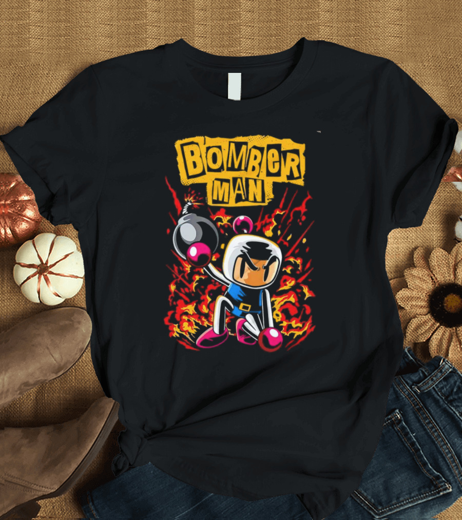 Bomberman Dynamic Action Explosion Iconic T-Shirt