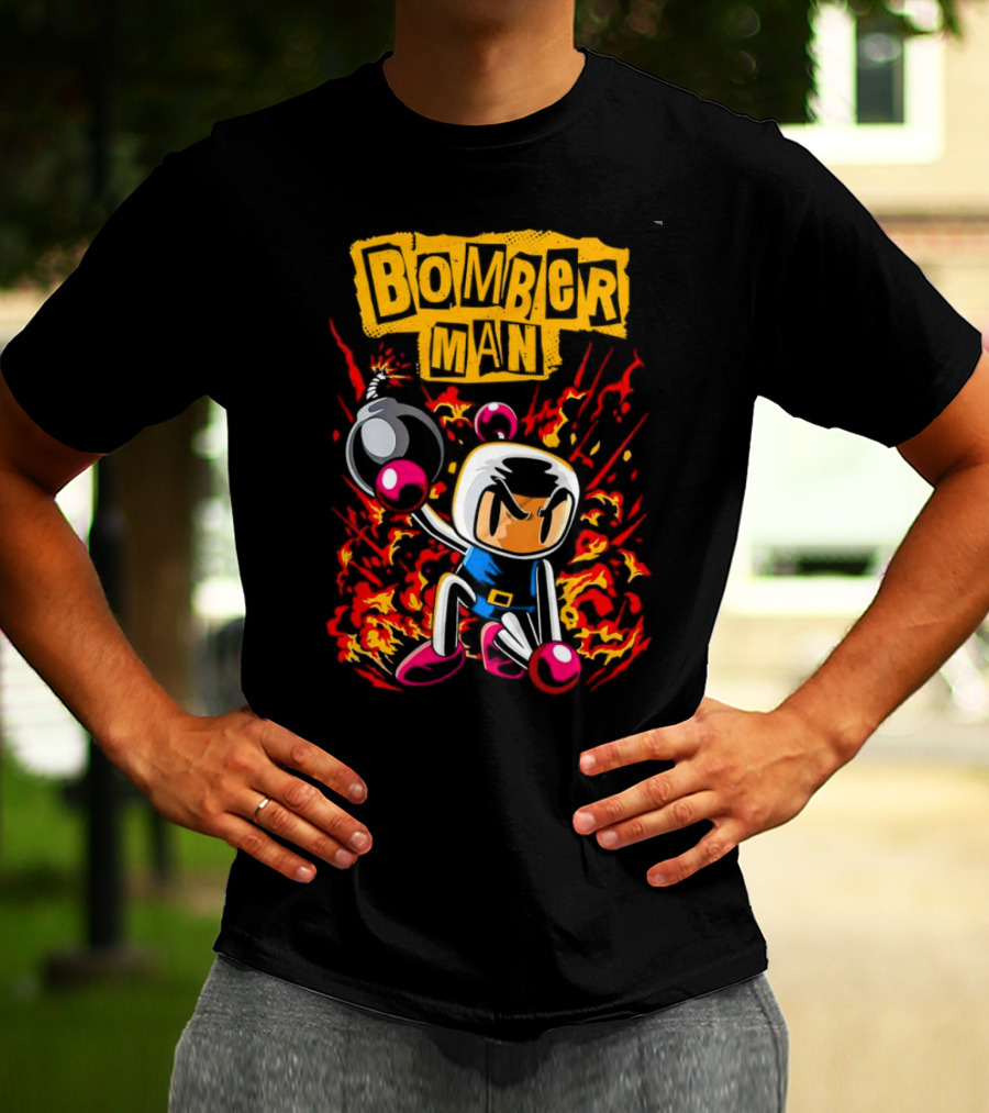 Bomberman Dynamic Action Explosion Iconic T-Shirt
