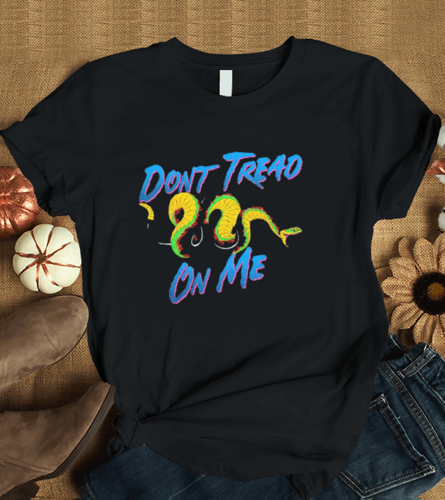 Dont Tread On Me Neon Snake T-Shirt