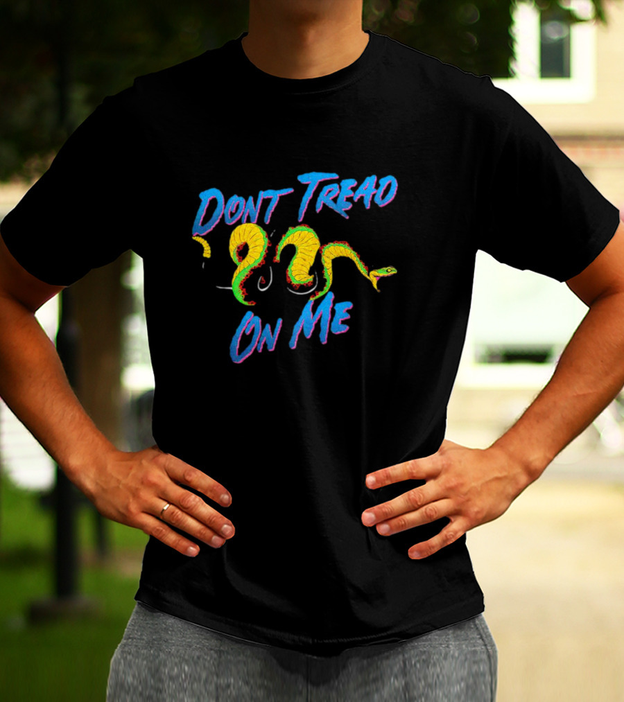 Dont Tread On Me Neon Snake T-Shirt