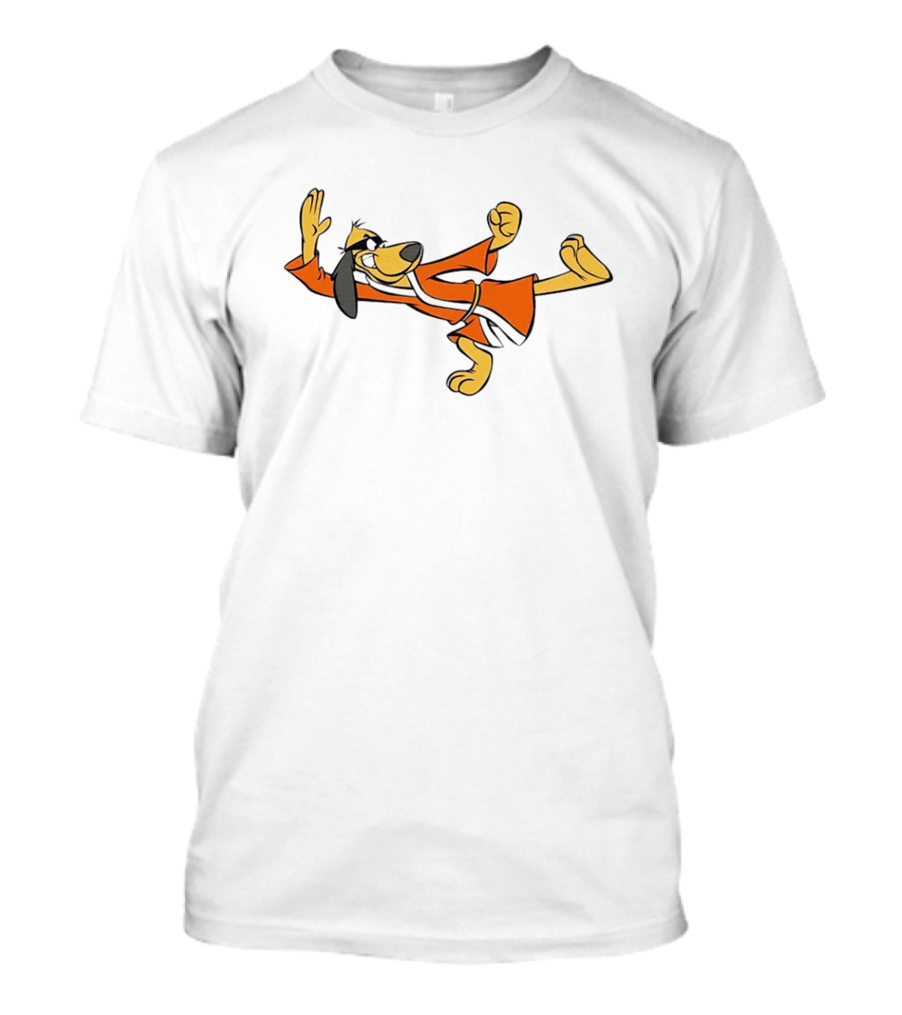 Hong Kong Phooey Cartoon Martial Arts Flying Kick T-Shirt