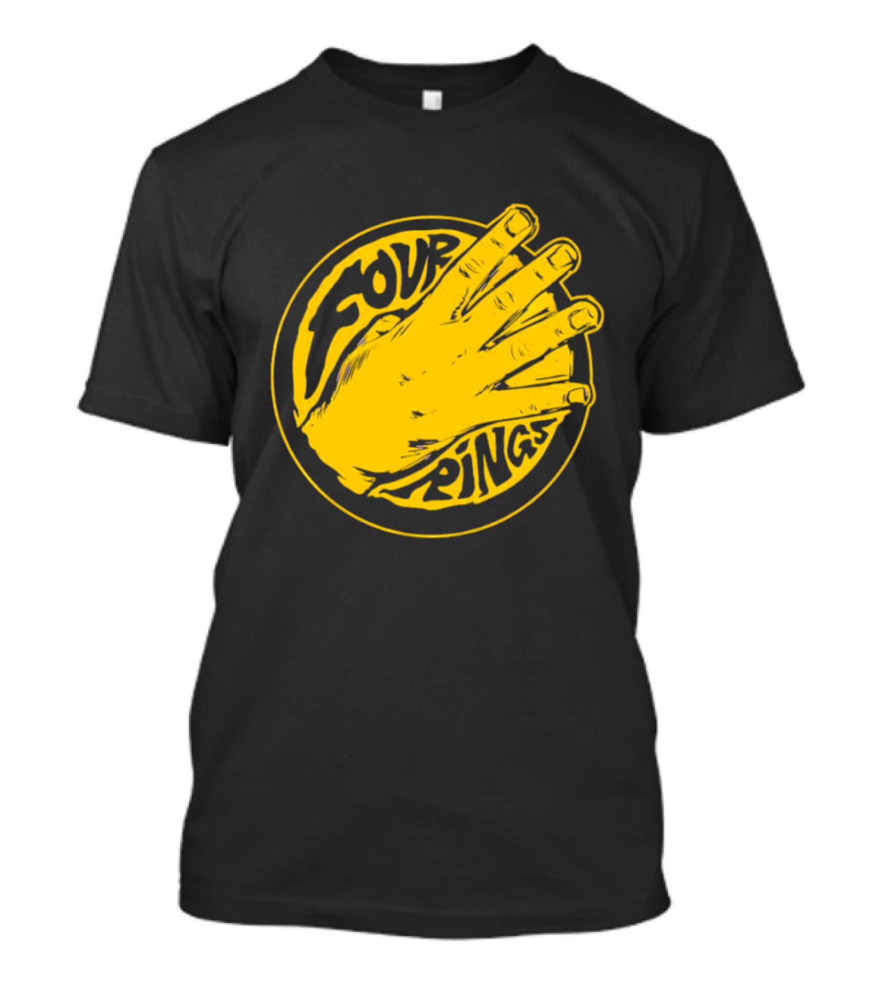 Four Rings Basketball Hand Bay Area Victory Celebrations T-Shirt