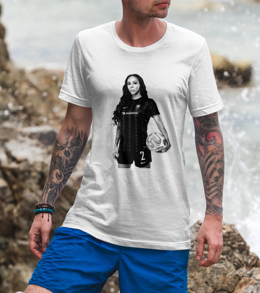 League Sydney Leroux 2 DoorDash Soccer T-Shirt