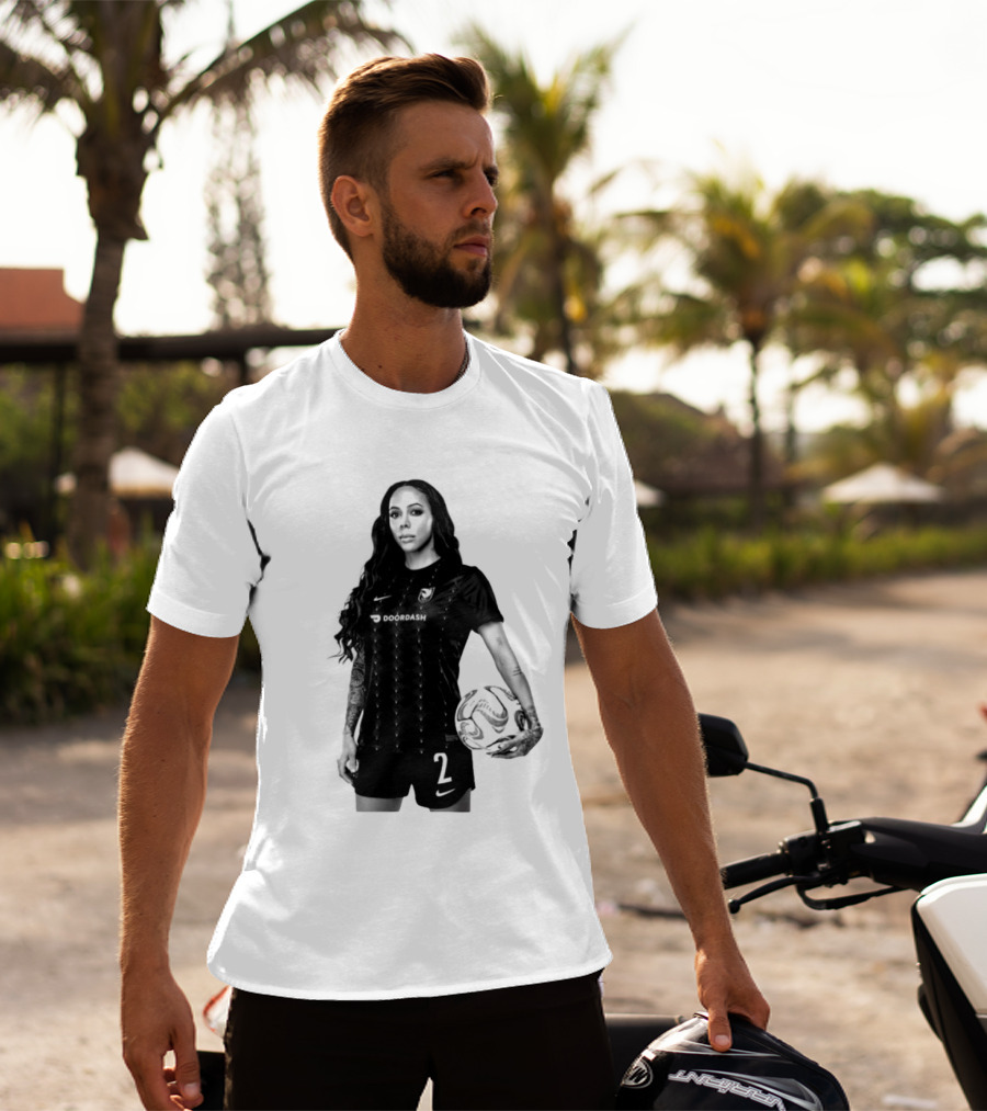 League Sydney Leroux 2 DoorDash Soccer T-Shirt