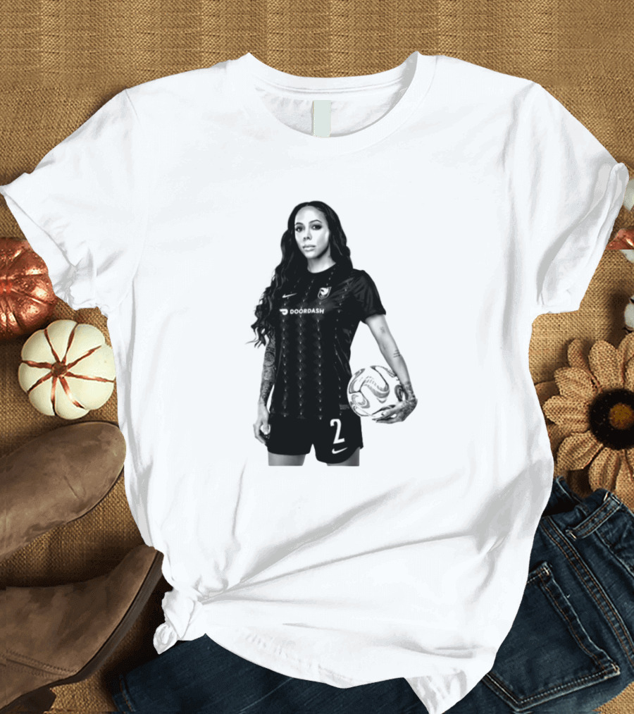League Sydney Leroux 2 DoorDash Soccer T-Shirt