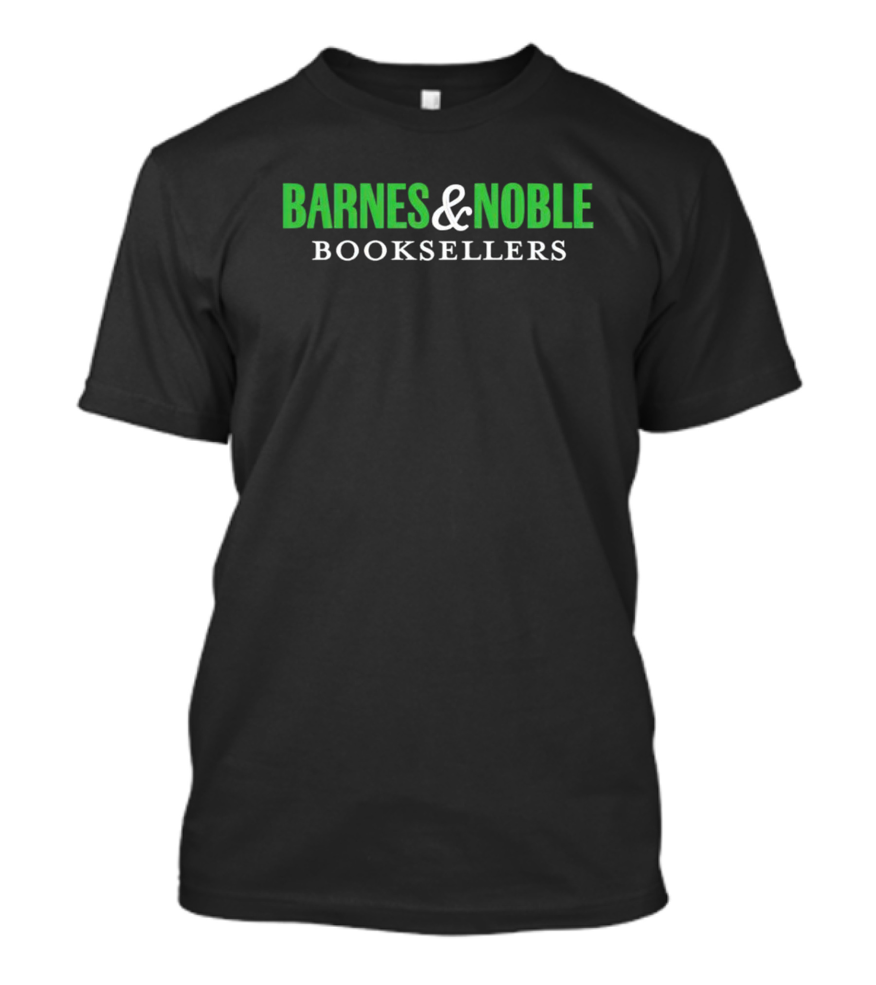 Barnes And Noble Booksellers Logo Green Text T-Shirt