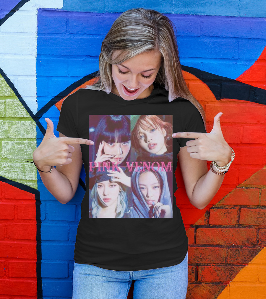 BLACKPINK Born Pink Pink Venom Album Cover T-Shirt