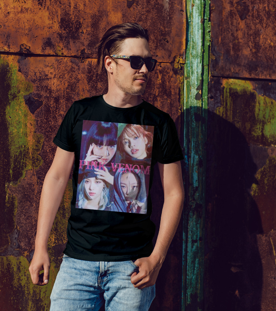 BLACKPINK Born Pink Pink Venom Album Cover T-Shirt