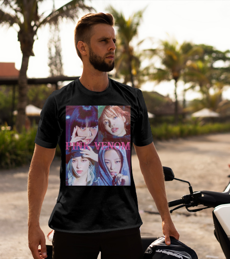 BLACKPINK Born Pink Pink Venom Album Cover T-Shirt