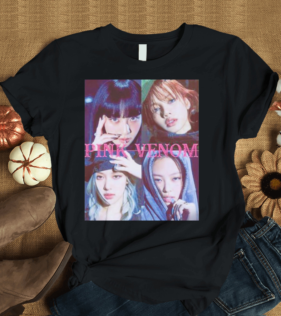 BLACKPINK Born Pink Pink Venom Album Cover T-Shirt