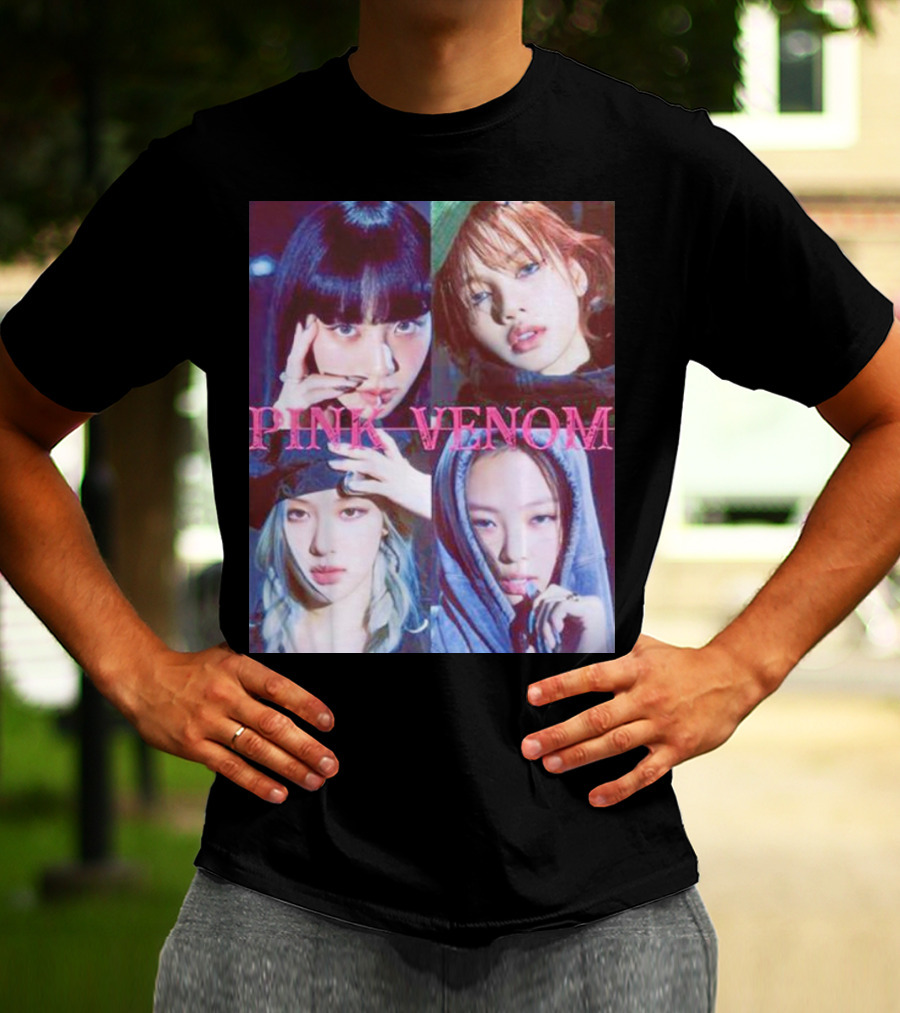 BLACKPINK Born Pink Pink Venom Album Cover T-Shirt
