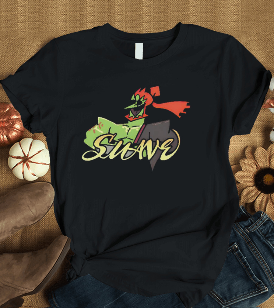CucuI Ganon Dos Suave Green Red Masked Character T-Shirt